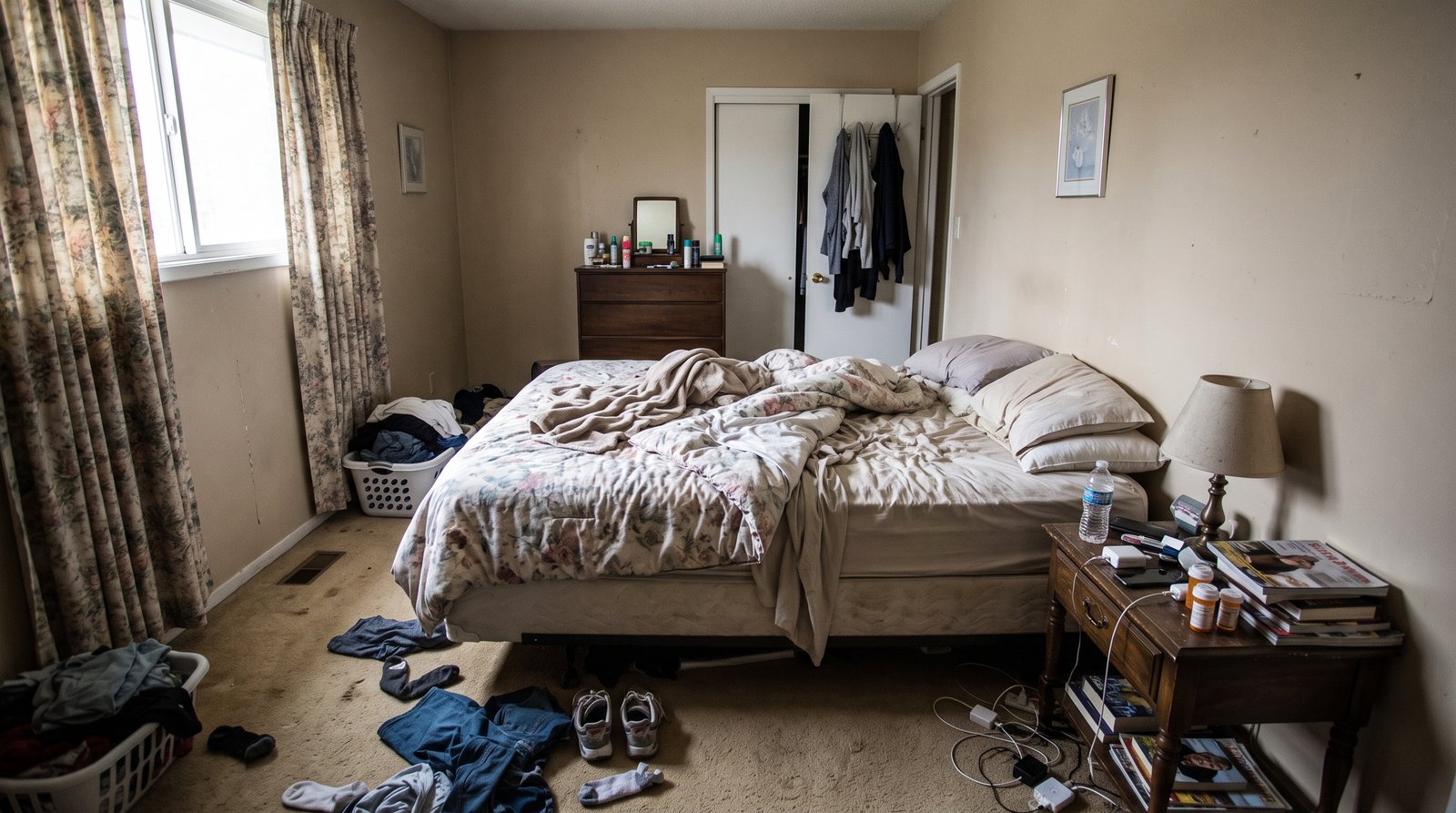 Bedroom before painting